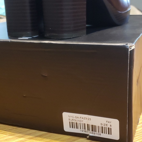 Burgundy Fay Heeled Boots NY&C New - Picture 6 of 6